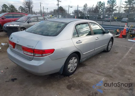 2003 Honda Accord 2.4 Lx z USA, uszkodzony, nr VIN 1HGCM56393A039802